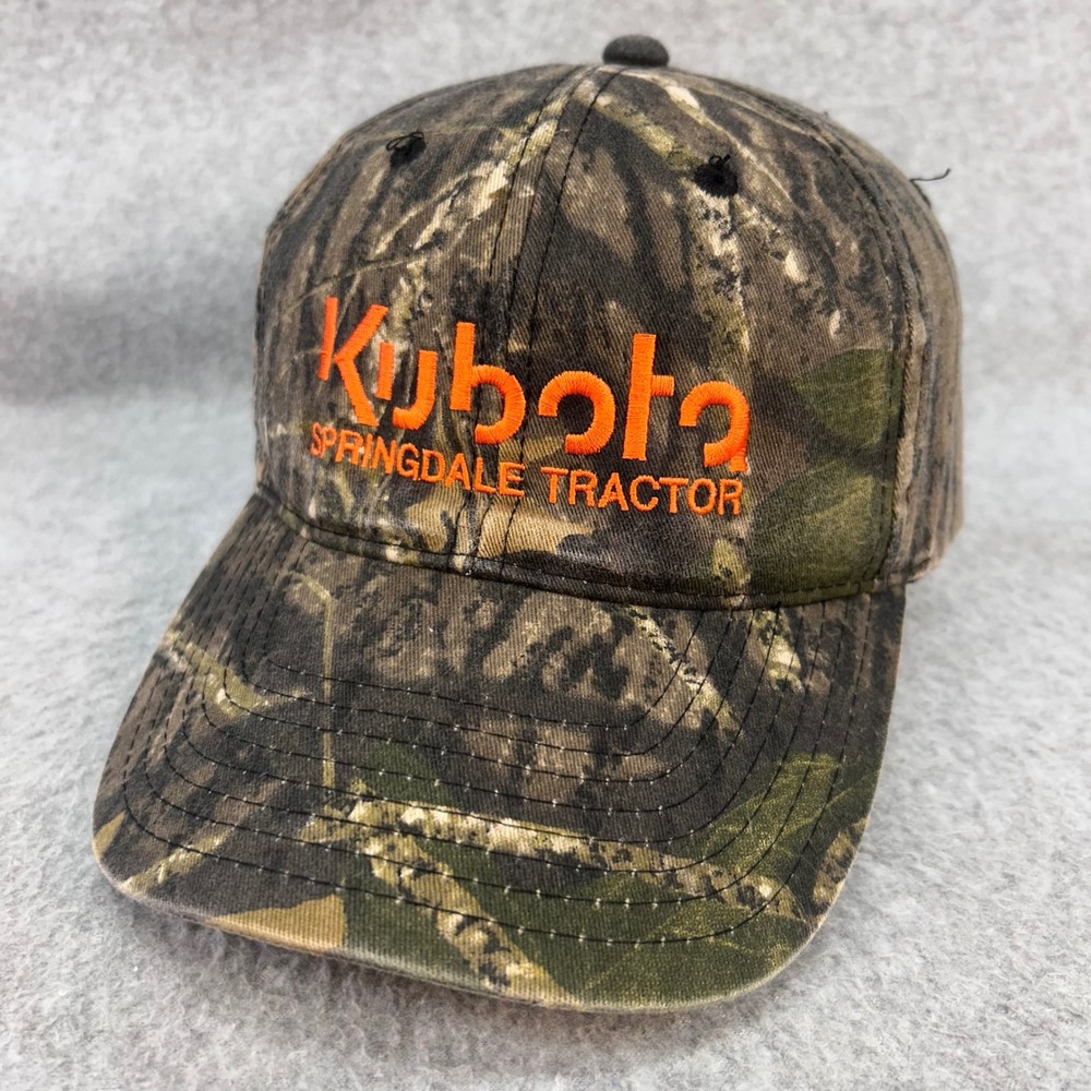 Kubota Springdale Tractor Mens Camo Kubota Hat Snapback Adjustable OSFM